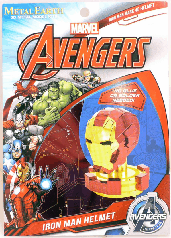 Metal earth avengers iron man helmet