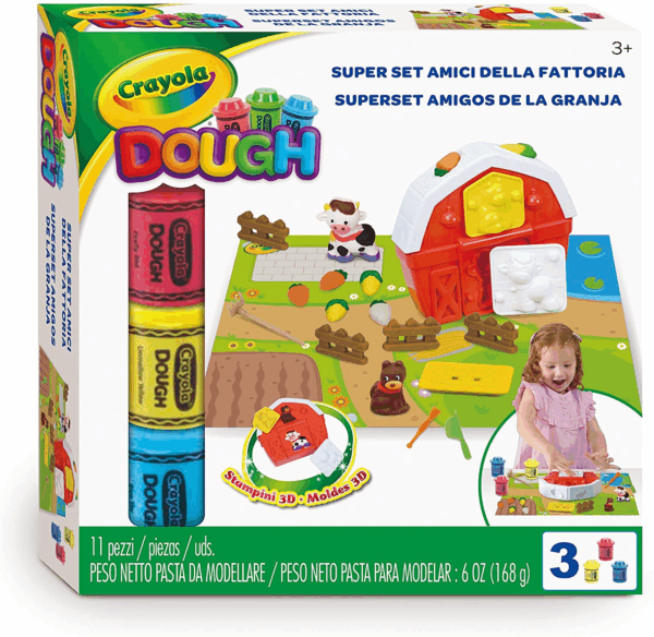 Super set amigos de la granja pasta para moldear crayola