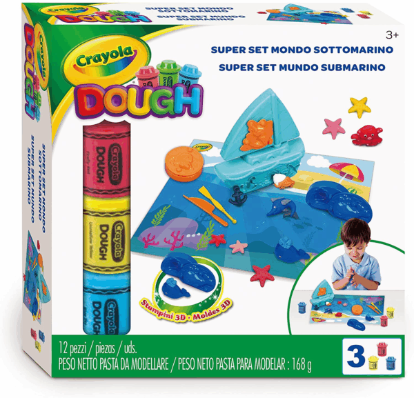 Super set mundo submarino pasta para moldear crayola