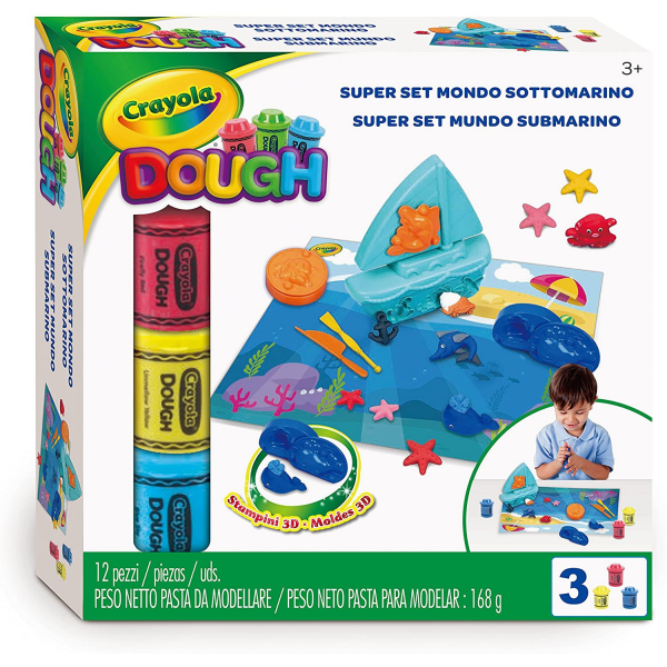 Super set mundo submarino pasta para moldear crayola