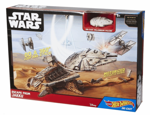 Star wars pista hot wheels escapando de jakku mattel