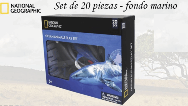 Set 20 piezas fondo marino national geographic