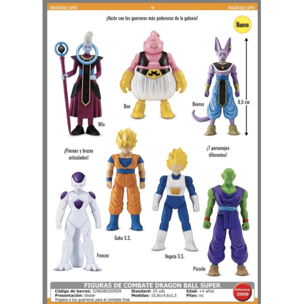 Dragon ball figuras de combate surtidas 6'5 cm