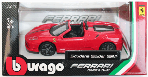 Ferrari Scuderia Spider 16M escala 1:43 Burago