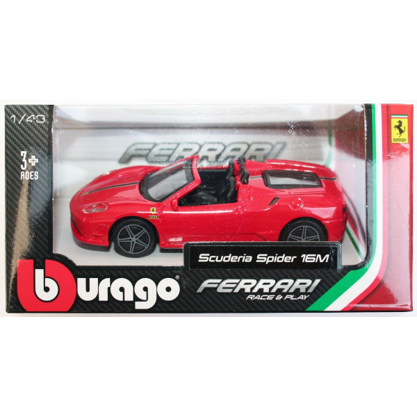 Ferrari Scuderia Spider 16M escala 1:43 Burago
