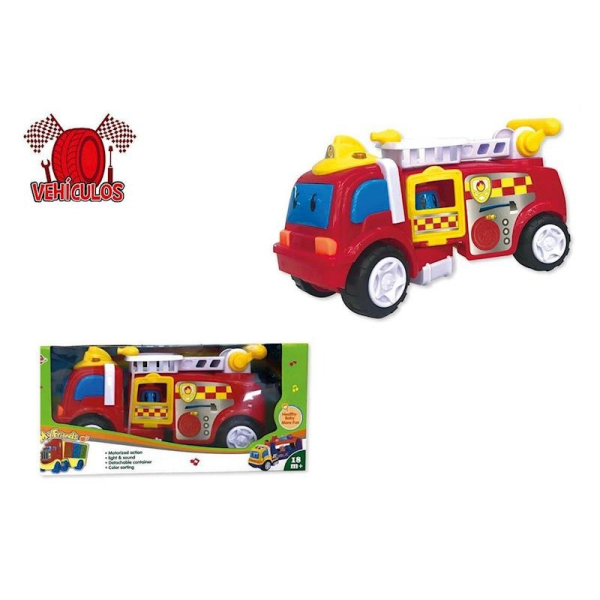 Camion de bomberos con luces y sonidos