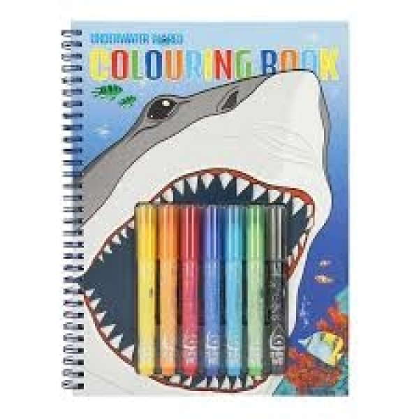 Cuaderno para pintar con rotuladores colouring book marino