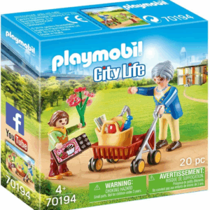 Abuela con niña playmobil 70194