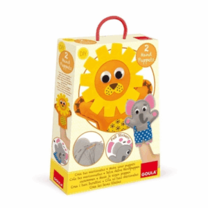 Crea marionetas leon elefante goula