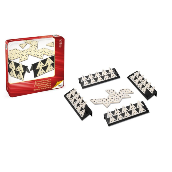 Domino triangular caja metal cayro 754