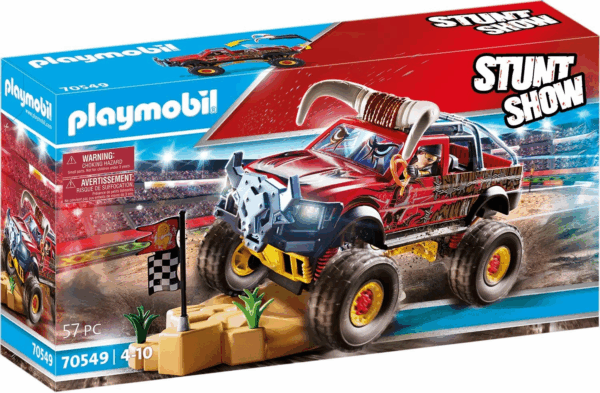 Stuntshown monster truck horned playmobil 70549