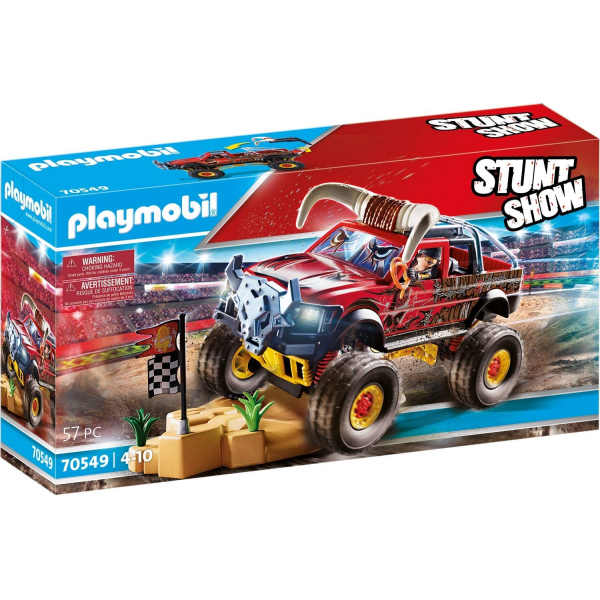 Stuntshown monster truck horned playmobil 70549
