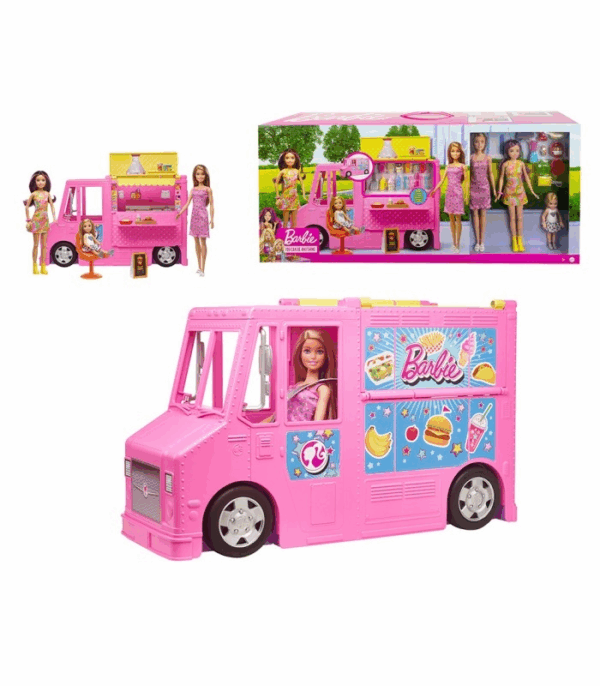 Barbie y su hermana con vehiculo gwj58
