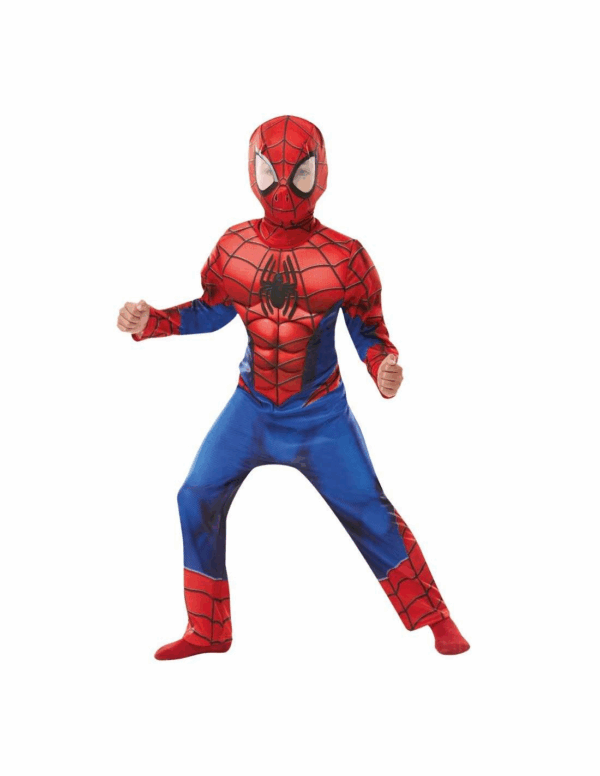 Disfraz Spiderman Deluxe Acolchado Talla L 7-8 años Rubies