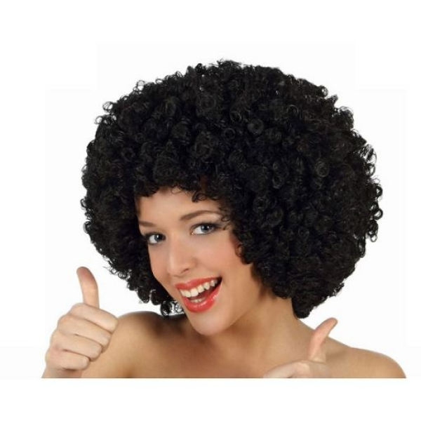 Peluca afro negra
