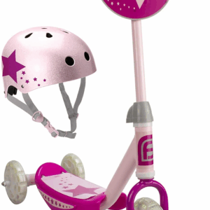 Patinete 3 ruedas funbee con led y casco darpeje ofun444