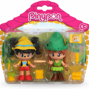 Pinypon 2 figuras cuentos pinocho peter pan famosa