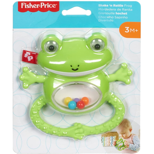 Sonajero mordedor rana fisher price mattel ggf03