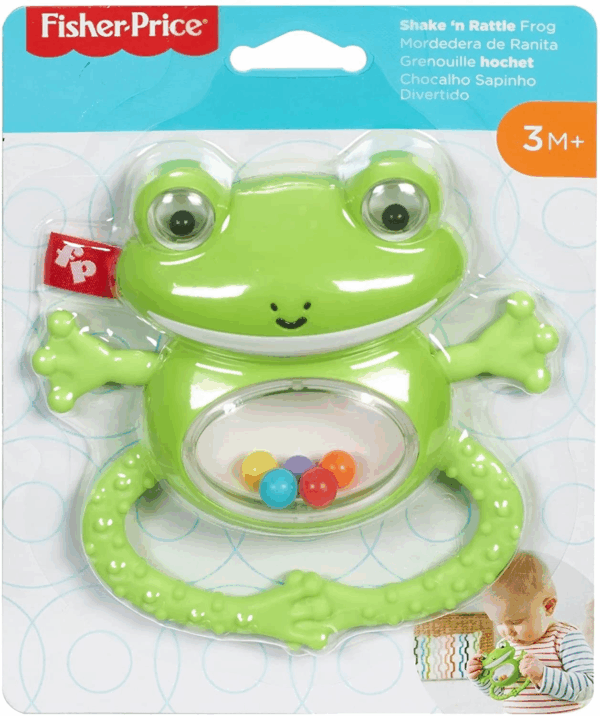 Sonajero mordedor rana fisher price mattel ggf03