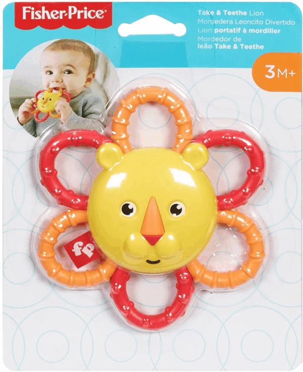 Sonajero mordedor leon fisher price mattel ggf04