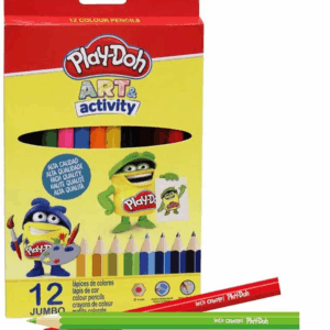 12 lapices de colores jumbo play doh