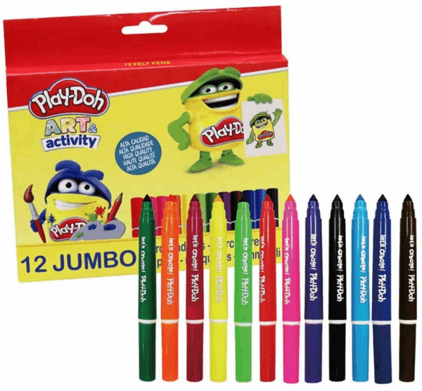 12 rotuladores jumbo play doh