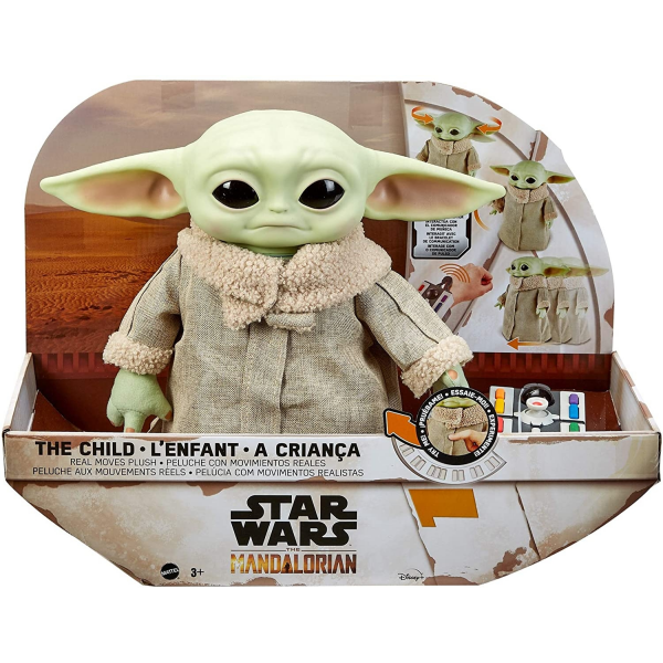 Baby yoda peluche con movimiento mattel gwd87
