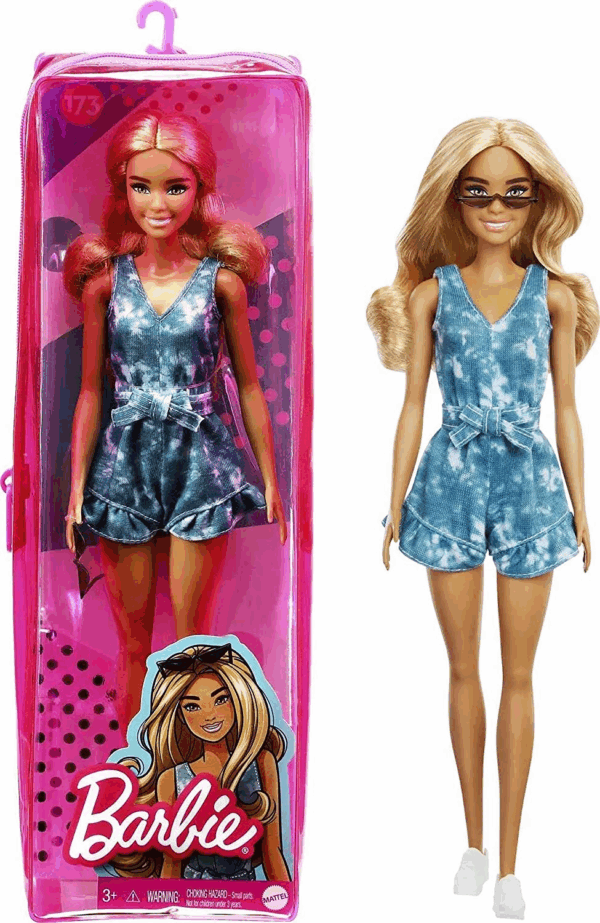 Barbie fashionista 173 mono estampado mattel grb65