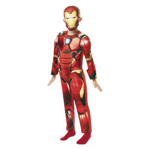 Disfraz iron man luxe m 5-6 años rubies 640830-m