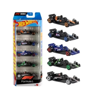 Pack 5 vehiculos F1 Hot Wheels Mattel JGF58