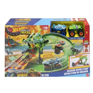 Monster Truck Pista destruccion del Dragon Hot Wheels Mattel JFR06