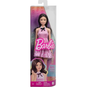 Barbie Fashionista Vestido Cuadros Rosas Mattel HRH21