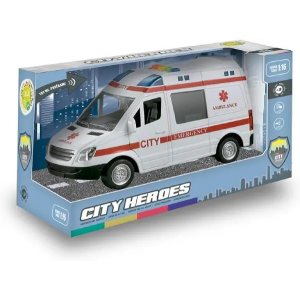 Ambulancia con Luz y Sonidos City Heroes Tachan