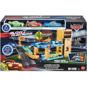 Cars Garaje Brillante Glow Racers Mattel HPX75
