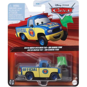 Cars Dexter Hoover con Bandera Verde Mattel JDL76