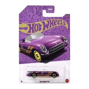Hot Wheels 55 Corvette 57 Aniversario Purple & Gold 4/6 Mattel JDM23