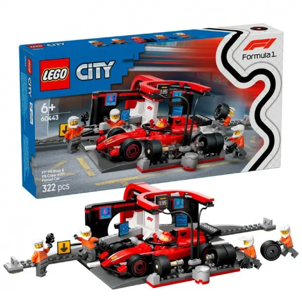 16634-1-1.png Lego 60443 Parada de Boxes de F1 Lego City
