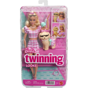 Barbie Twinning Looks Rubia con Perro Mattel JFP36