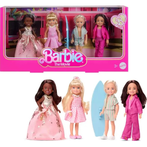 Barbie Chelsea Pack 4 Muñecos Mattel JBH77