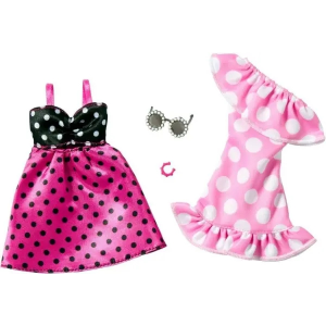 Barbie Pack 2 Vestidos Topos Mattel HYV04