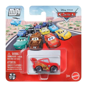 Cars Mini Racers Rayo McQueen con Ruedas de Competicion Mattel JLK44
