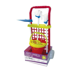 Carrito de limpieza cubo naranja tachan
