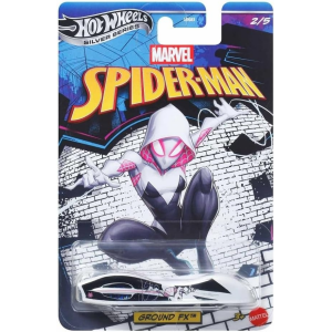 Hot Wheels Silver Series Spider Man Ground FX Ghost Spider escala 1:64 coche coleccionable 2/5