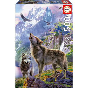 Puzzle 500 Lobos en las Rocas Educa 19548