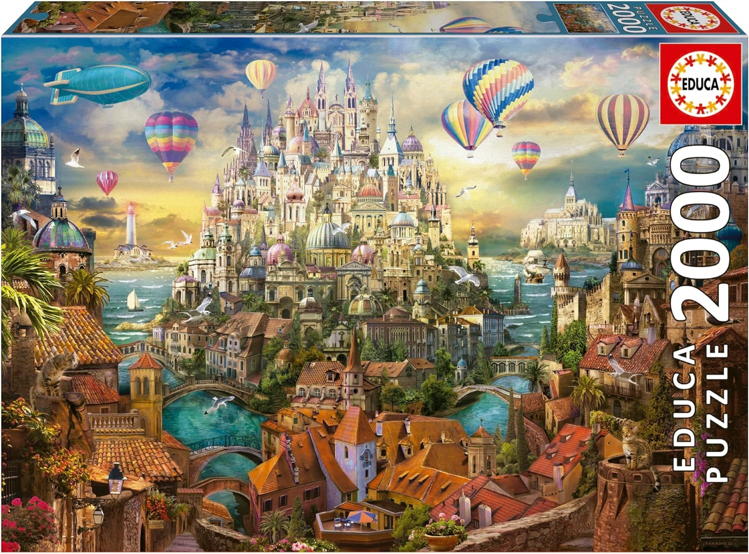 14430-1.png Puzzle 2000 piezas Ciudad de los Sueños Educa 19944
