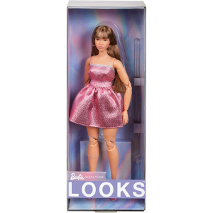 Barbie Looks 24 Morena Vestido Rosa HRM16