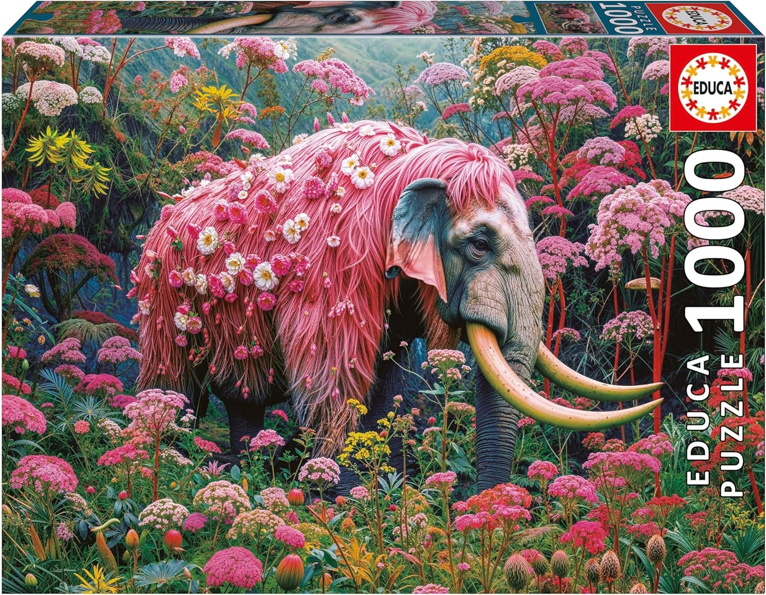 15850-1.png Puzzle 1000 Elefante Floral Educa 20229