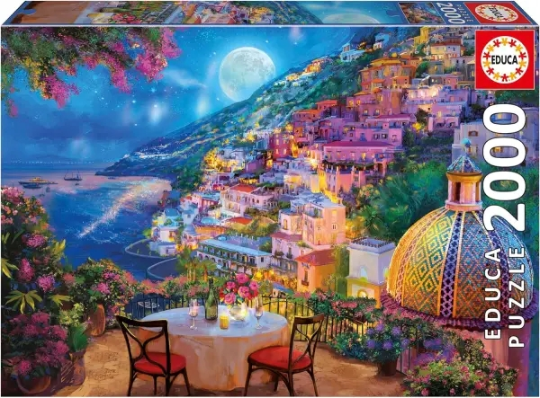 16937-1-1.png Puzzle 2000 Cita Nocturna en Positano Educa 20573