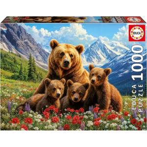 Puzzle 1000 Osos Grizzly en Canada Educa 20553