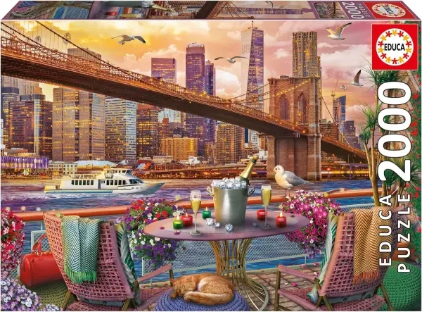 16946-1.png Puzzle 2000 Romance en Nueva York Educa 20575